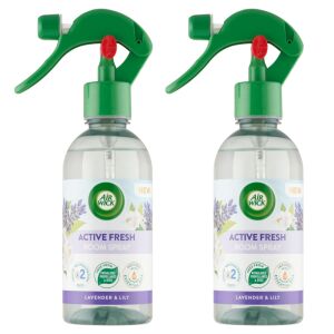 Dva spreje do miestnosti Air Wick Active Fresh Levanduľa a ľalia - Osviežovač vzduchu v spreji