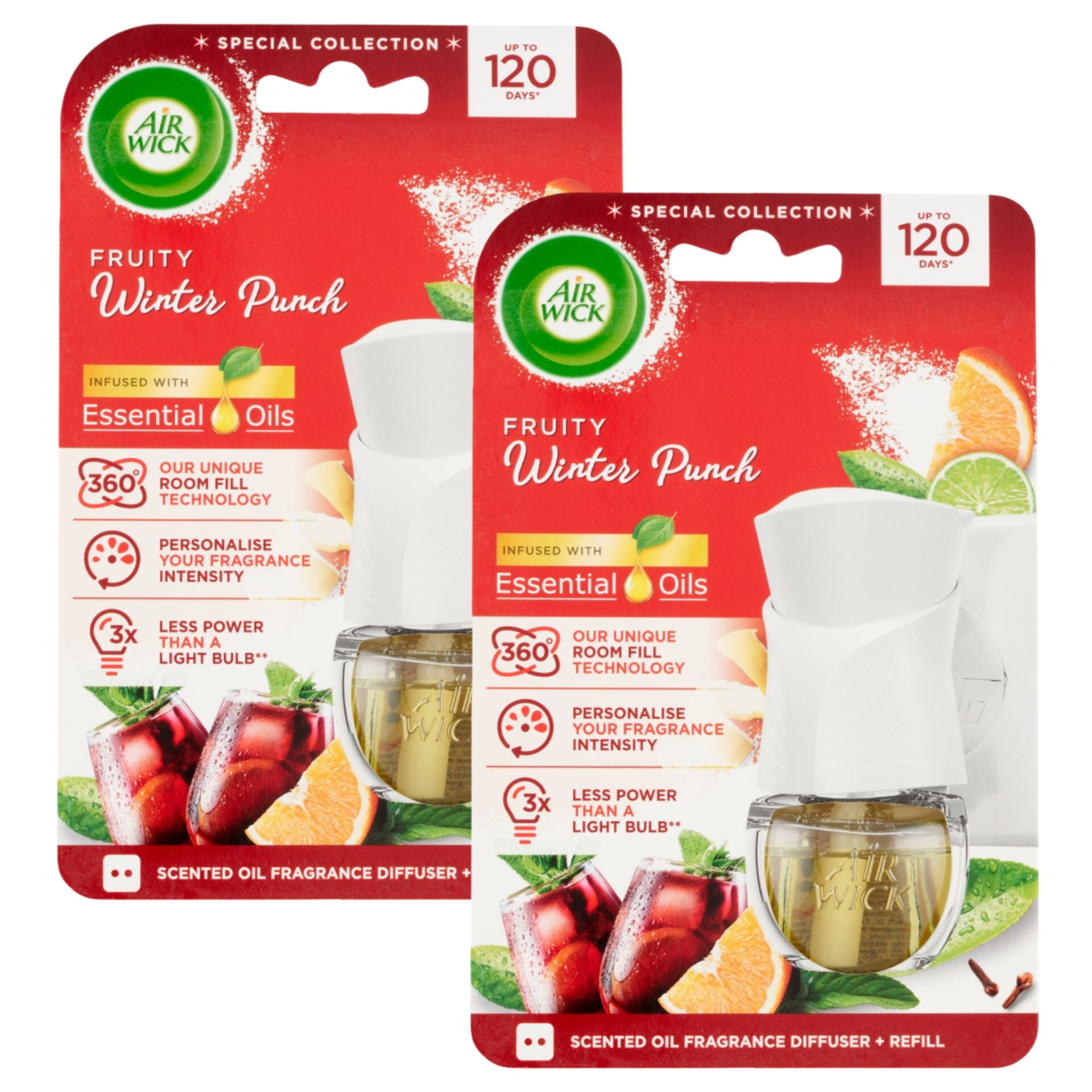 Air Wick Elektromos légfrissítő készülék Gyümölcsös téli puncs ut...