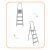Folding steel household ladder, 4 steps, 150 kg, 286 cm working height 131754048