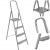 Folding steel household ladder, 4 steps, 150 kg, 286 cm working height 131754048