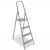 Folding 4-step steel ladder