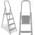 Folding steel household ladder, 4 steps, 150 kg, 286 cm working height 131754048