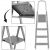 Folding steel household ladder, 4 steps, 150 kg, 286 cm working height 131754048
