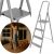 Folding steel household ladder, 4 steps, 150 kg, 286 cm working height 131754048