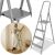 Folding steel household ladder, 4 steps, 150 kg, 286 cm working height 131754048