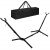 Adjustable metal hammock stand, black, 270 cm, 120 kg load capacity 131754200