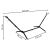 Adjustable metal hammock stand, black, 270 cm, 120 kg load capacity 131754200