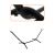 Adjustable metal hammock stand, black, 270 cm, 120 kg load capacity 131754200