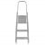 Folding steel household ladder, 3 steps, 150 kg, 123 cm 131755172