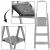 Folding steel household ladder, 3 steps, 150 kg, 123 cm 131755172