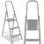 Folding steel household ladder, 3 steps, 150 kg, 123 cm 131755172
