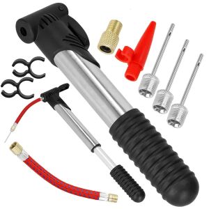 Teleszkópos kézipumpa szett 20,5–32,5 cm, adapterekkel, fekete/ezüst 131755189 - Pumpa