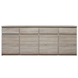 Comoda, typ 11, cu patru uşi, patru sertare, stejar sonoma, panama 131756112