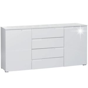 Comodă 4 sertare, alb, spice 3 131757050