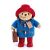 Paddington mackó plüssjáték kék kabátban, piros kalapban és csizmában, bőrönddel