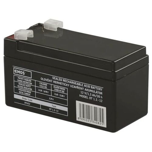 EMOS ÚJRATÖLTHETŐ AKKUMULÁTOR, EMOS Ólomakkumulátor 12V 1.3Ah B9652 131678927