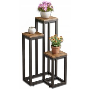 Raft metalic rustic pentru plante