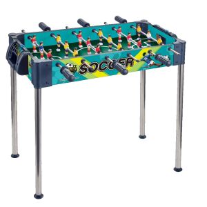 Masa de Fotbal, KipHome, cu Picioare Inalte, 6 Manere, Tablou de Scor, 62 x 8 x 35.5 cm, din Lemn/Otel si ABS, Albastru 140626496 - Mese de fotbal si accesorii