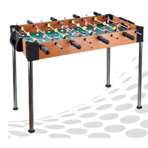 Masa de Fotbal, KipHome, cu Picioare Inalte, 8 Manere, Tablou de Scor, 86 x 62 x 65 cm, din Lemn/Otel si ABS, Maro 140720042 - Mese de fotbal si accesorii