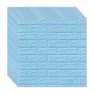NEXTLY 3D öntapadós tapéta csempe, világoskék tégla minta - Nextly