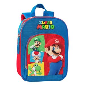 Super Mario óvodai hátizsák Mario, Luigi, Toad és Yoshi figurákkal - Óvodai kellék