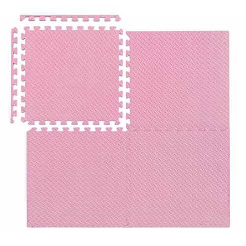 Pepita große rosa Schaumstoff Puzzlematte, 120x120cm, 4 Teile