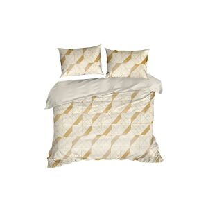 Aggie mikroszálas ágyneműhuzat arany 140x200 cm - 70x80 cm 1db