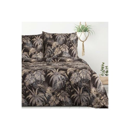 Rodos mikroszálas ágyneműhuzat Sötétbarna 160x200 cm - 70x80 cm 2db 131804074