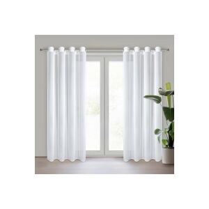 Tina fényáteresztő függöny Fehér 140x270 cm 131804872 - Függöny