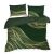 Eurofirany Premium3 sötétzöld pamut szatén ágyneműhuzat felülnézet