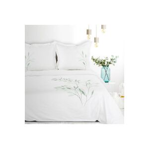 8b hímzett pamut-szatén ágyneműhuzat Fehér 220x200 cm - 70x80 cm 2db 131805855 - Ágynemű - ifjúsági és felnőtt