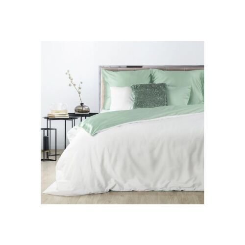 Nova3 pamut-szatén kétoldalas ágyneműhuzat Fehér/menta 180x200 cm - 70x80 cm 2db 131805952
