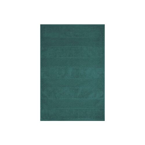 Jessi sötétzöld pamut fürdőszoba szőnyeg 50x70 cm, felülnézet