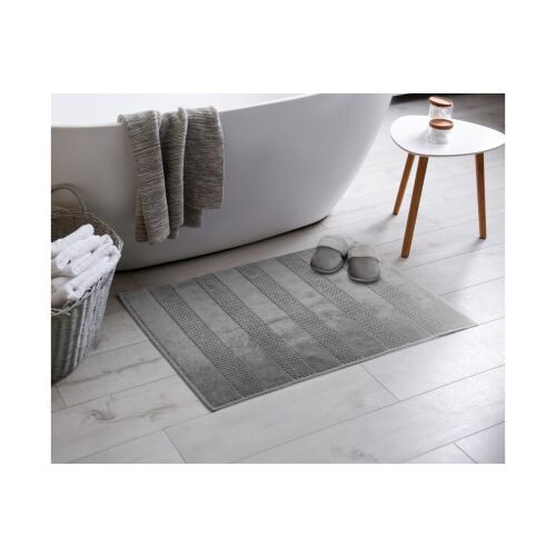 Jessi pamut fürdőszoba szőnyeg Ezüst 60x90 cm