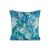 Garden6 kék trópusi levél mintás dekoratív párna, kültéri párna