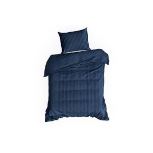 Vera Gránátkék csíkos pamutszatén ágynemű garnitúra 220x200 cm - Ágynemű - ifjúsági és felnőtt