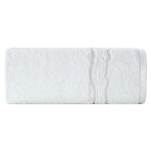 Karin pamut törölköző fényes cérnával szőtt díszítéssel Fehér 50x90 cm
