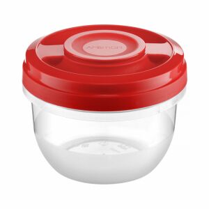 Recipient pentru alimente Ambition Smart 500ml cu capac roșu - Caserole