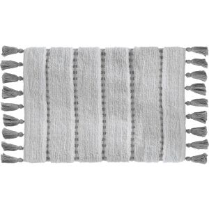 Badematte 5five Grau Baumwolle 50 x 75 cm 131810912 - Badematten