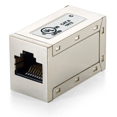 Equip Inline-Koppler Cat6  RJ45 8P8C geschirmt  1Gbit 250MHz Polybeutel 131810914