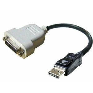 DELL DisplayPort - DVI-D 0,23 m Čierna, Biela 138906226 - DisplayPort redukcie