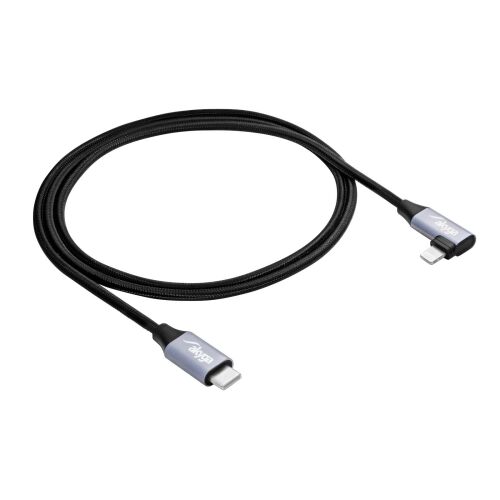 Kabel kątowy USB type C / Ligtning 1m AK-USB-56 30W oplot 131815135