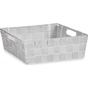 Korb 23 x 8 x 27 cm Weiß 3 L 131815547 - Aufbewahrungsboxen und -körbe