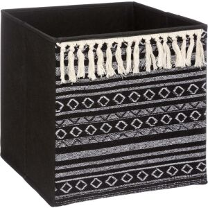 Coș Decorativ Five Etnic Cu ciucuri (31 x 31 x 31 cm) 131815684 - Cutii de depozitare și coșuri