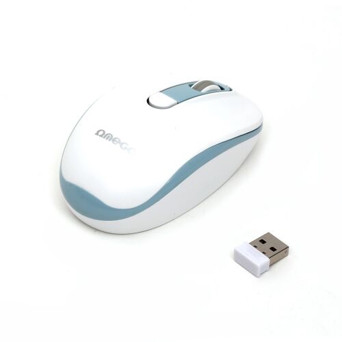 MOUSE MOUSE WIRELESS OMEGA 1000/1200/1600 DPI ALB-ALBASTRU [45863] 131816447