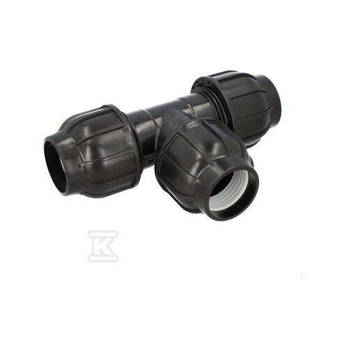 GEBO PLAST 75mm PP Kompressziós T idom 90 Fokos - KPE idom