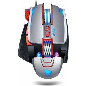 Extralink Gaming Mouse V9 | Gamer egér | Vezetékes, Optikai, 6400dpi, 8 Gomb, LED háttérvilágítás