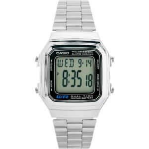 Zegarek cyfrowy Casio Vintage unisex z bransoletą ze stali nierdzewnej - Casio Zegarek męski
