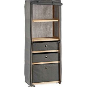 Polcos Szekrény Szürke Fa Szövet (28 x 113 x 42 cm)