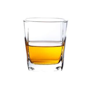 Pahar, pentru whiskey, Large Square, 285 ml, din sticla, transparent, 8.8 cm inaltime, 8.2 cm latime, 6 cm adancime